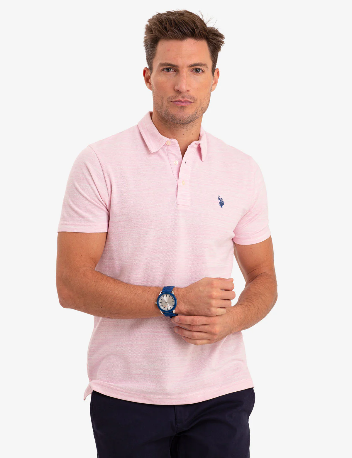 SPACE DYE POLO SHIRT - Image 2