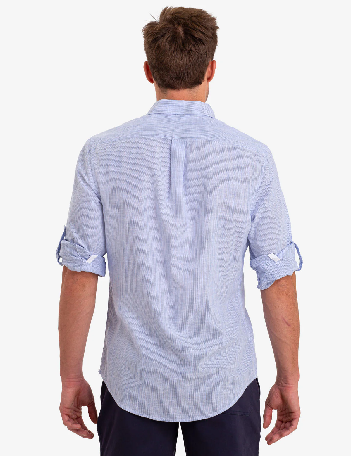 SPACE DYE SLUB LONG SLEEVE SHIRT - Image 3