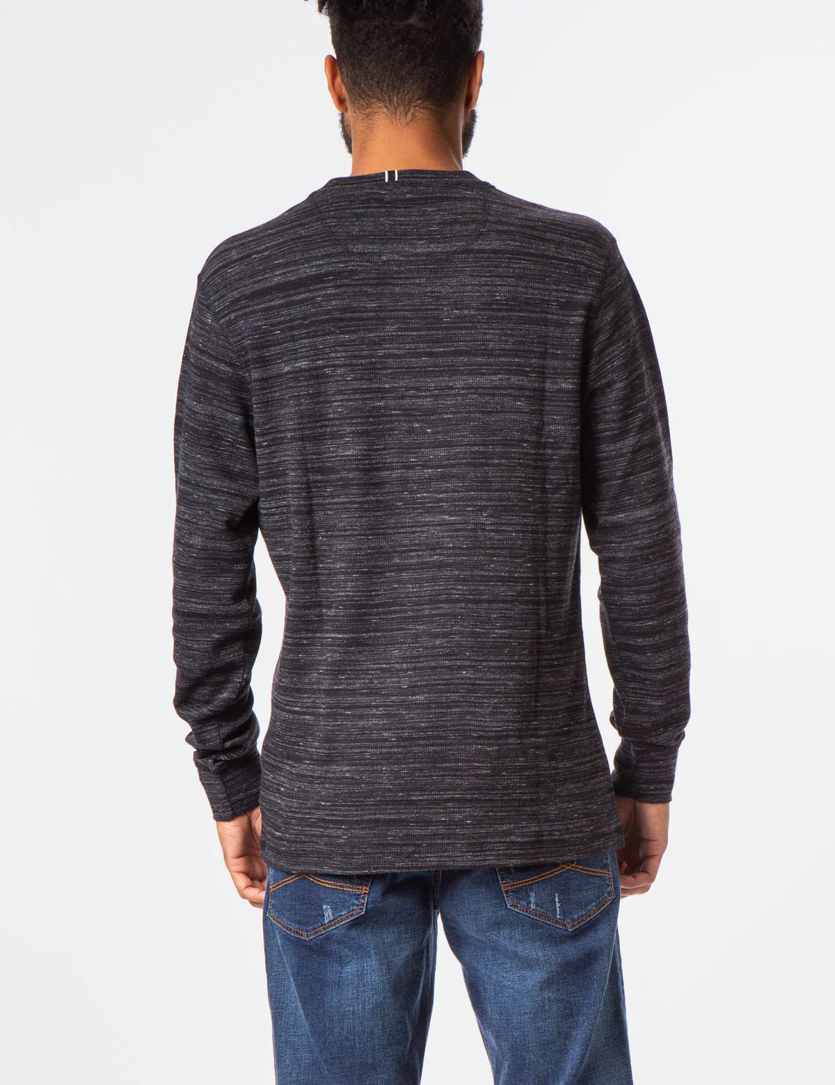 SPACE DYE THERMAL HENLEY - Image 8