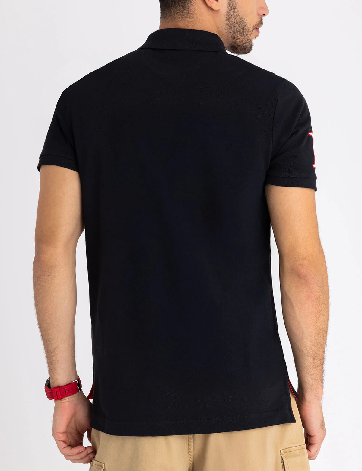 SPAIN SASH COLOR BLOCK PIQUE POLO SHIRT - Image 6