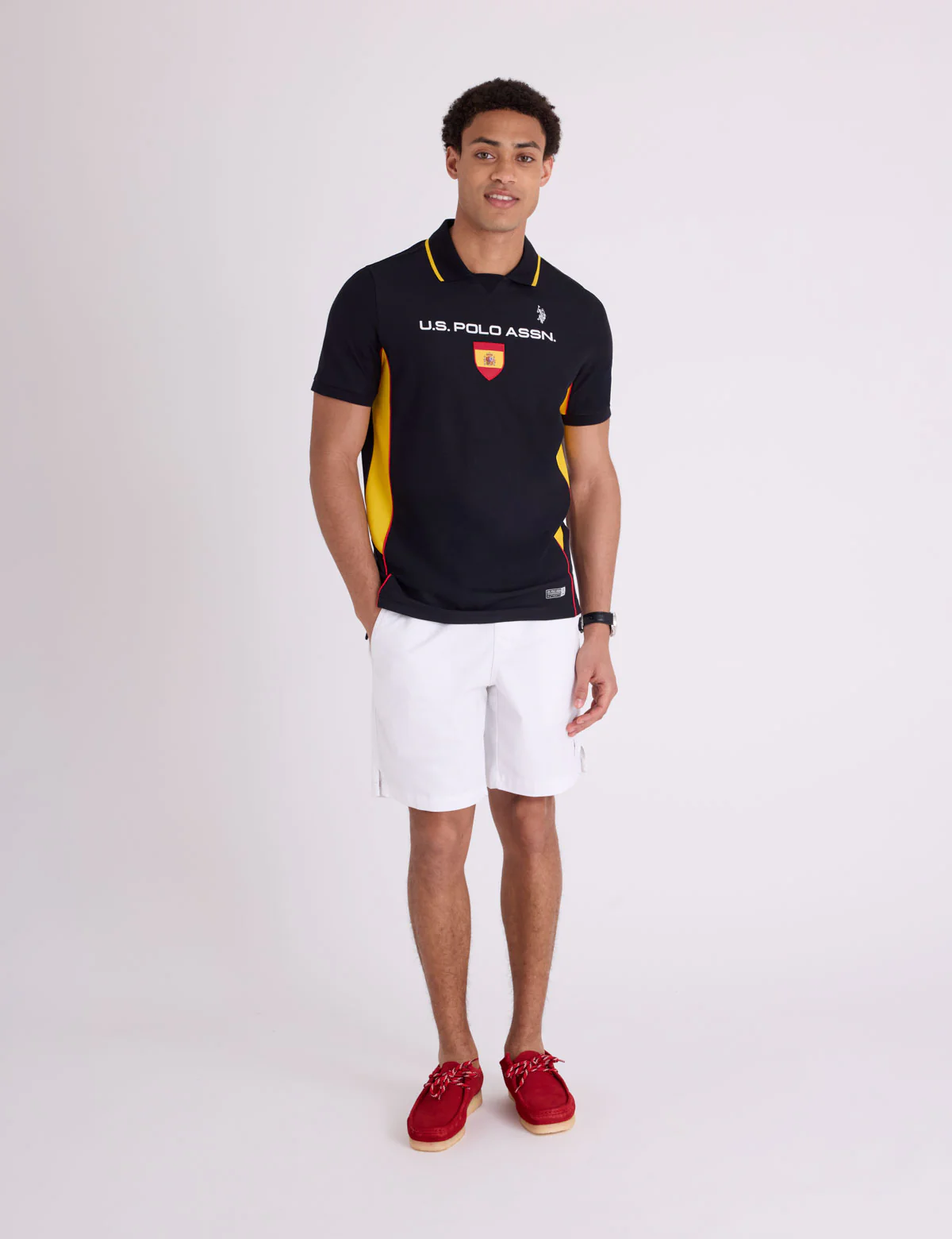 SPAIN SHIELD PERFORMANCE PIQUE POLO SHIRT - Image 2