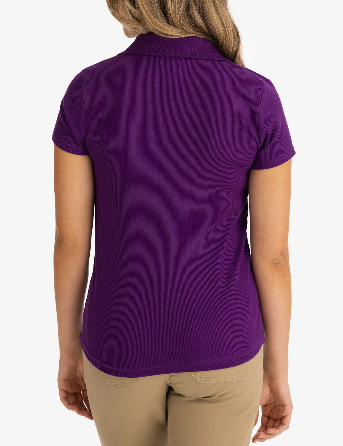 SPLIT NECK RIBBED POLO SHIRT - Image 6