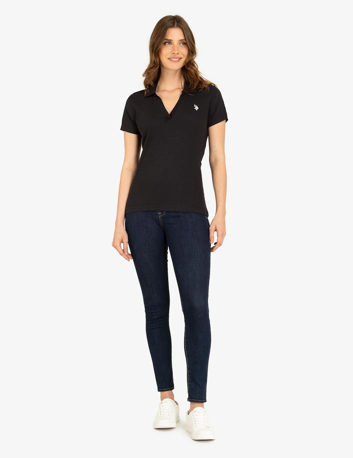 SPLIT NECK RIBBED POLO SHIRT - Image 12