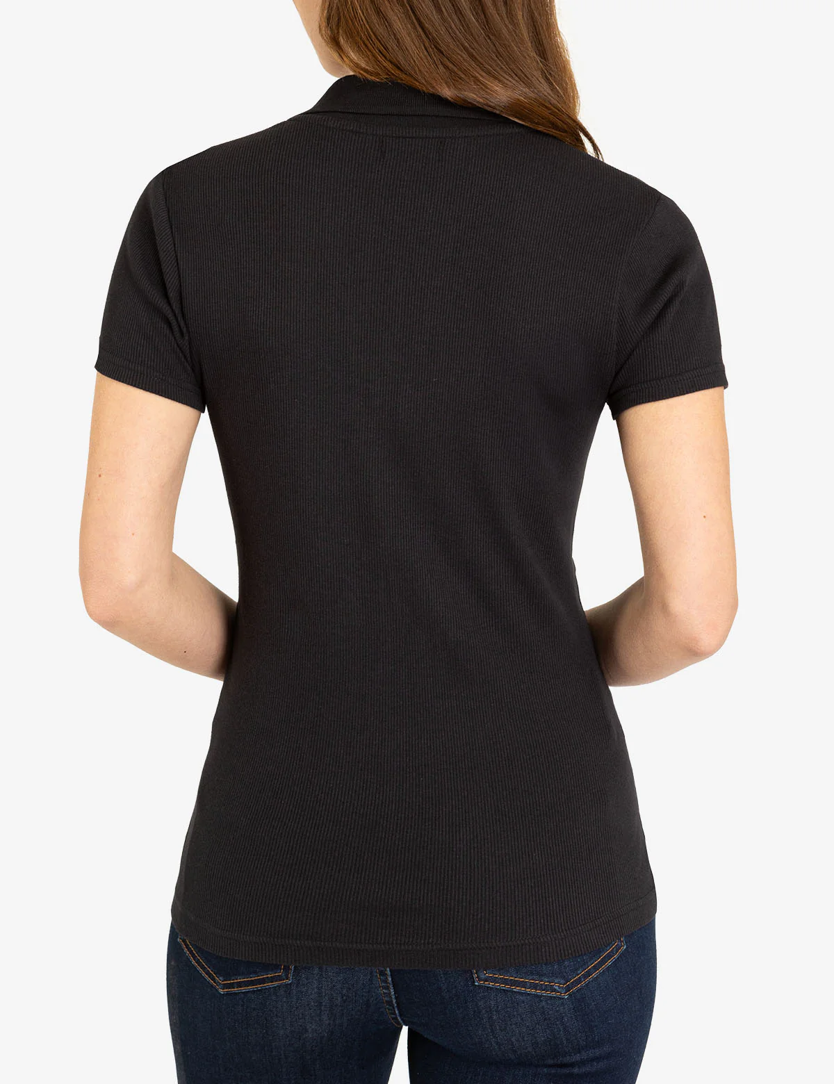 SPLIT NECK RIBBED POLO SHIRT - Image 14