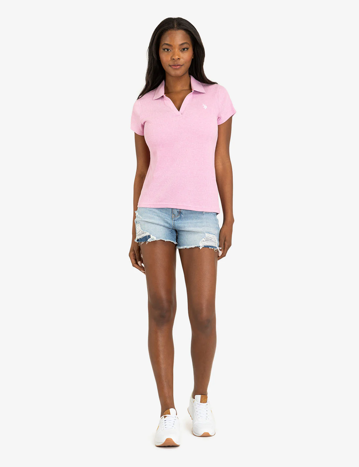 SPLIT NECK RIBBED POLO SHIRT - Image 5