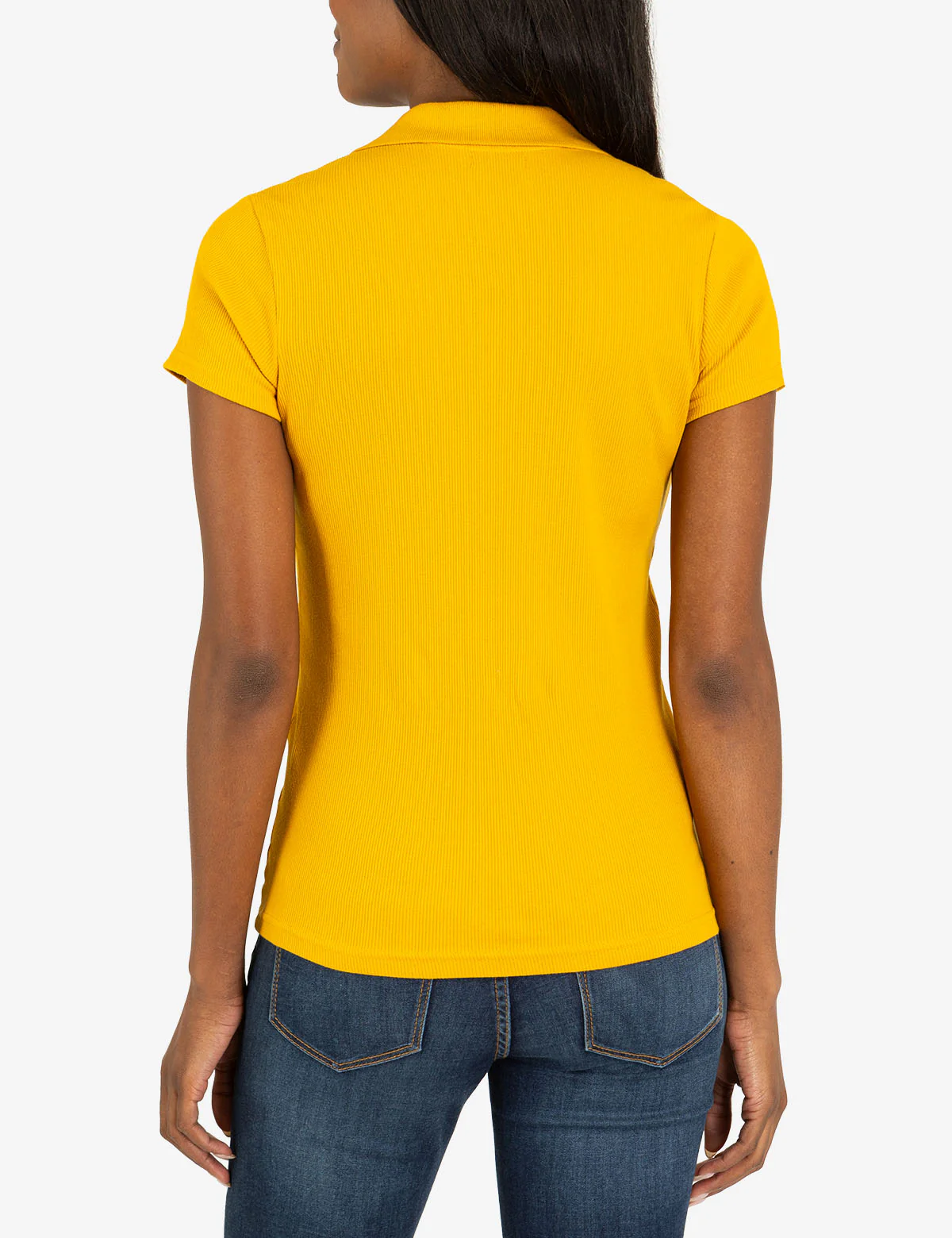 SPLIT NECK RIBBED POLO SHIRT - Image 26