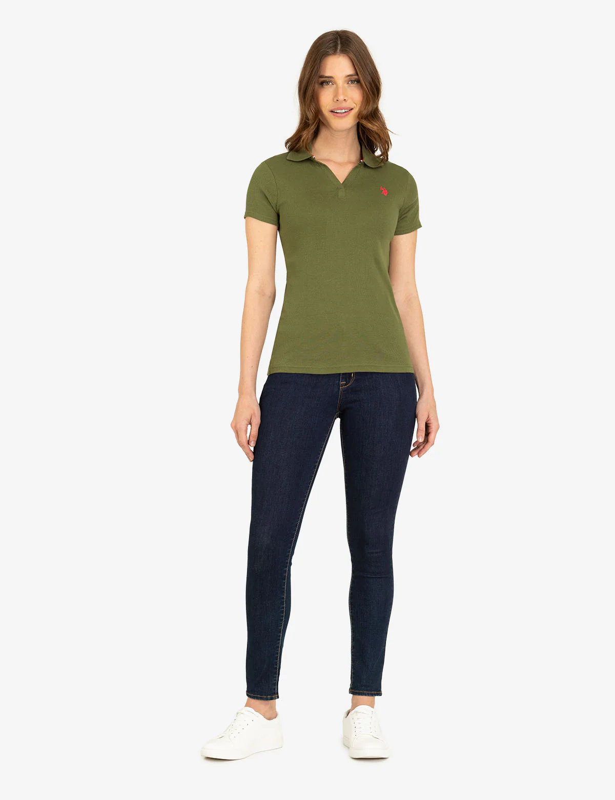 SPLIT NECK RIBBED POLO SHIRT - Image 28