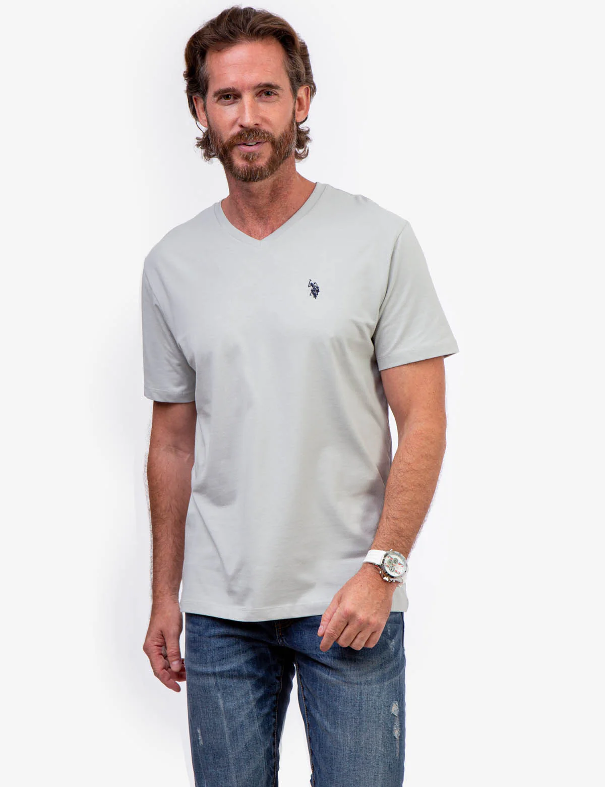 STRETCH V-NECK T-SHIRT - Image 11