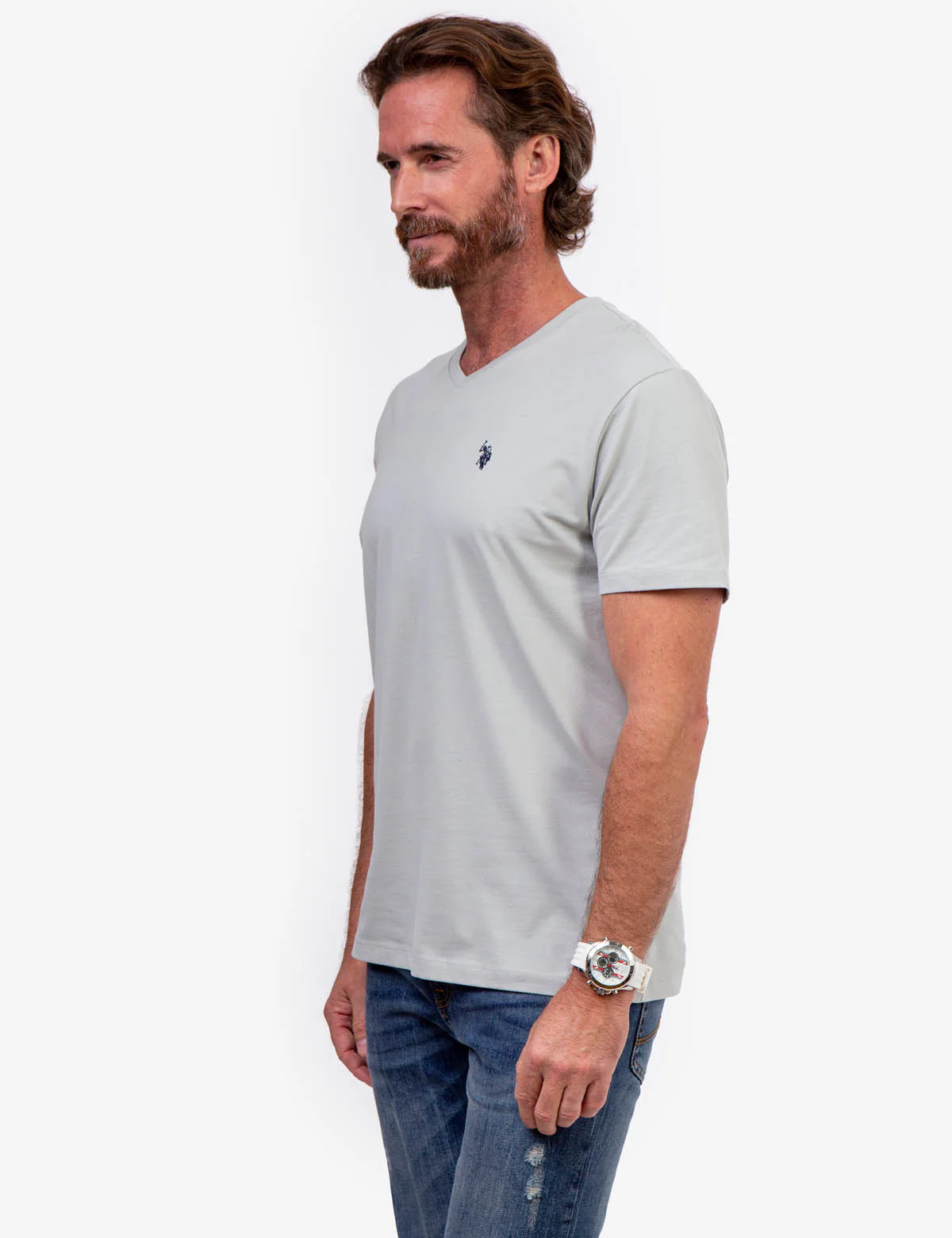 STRETCH V-NECK T-SHIRT - Image 13