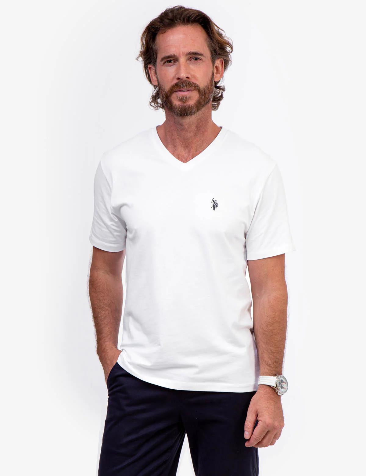 STRETCH V-NECK T-SHIRT - Image 18