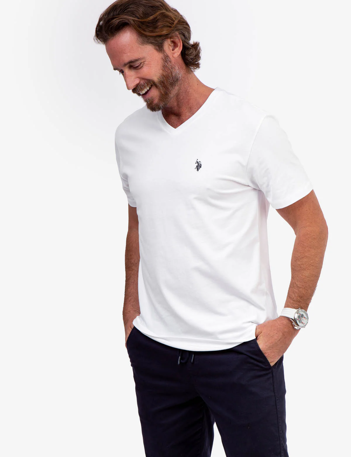 STRETCH V-NECK T-SHIRT - Image 19
