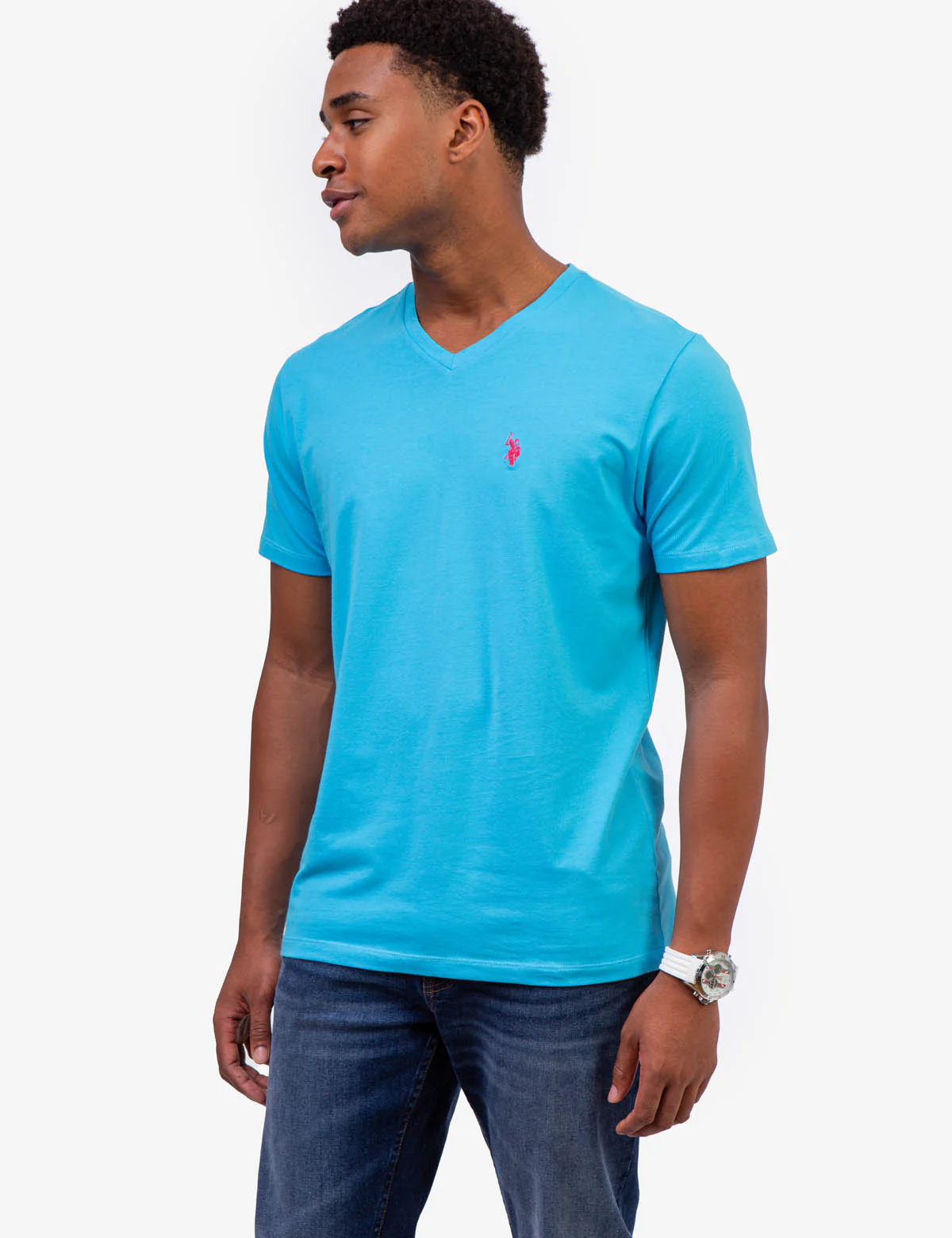 STRETCH V-NECK T-SHIRT - Image 3