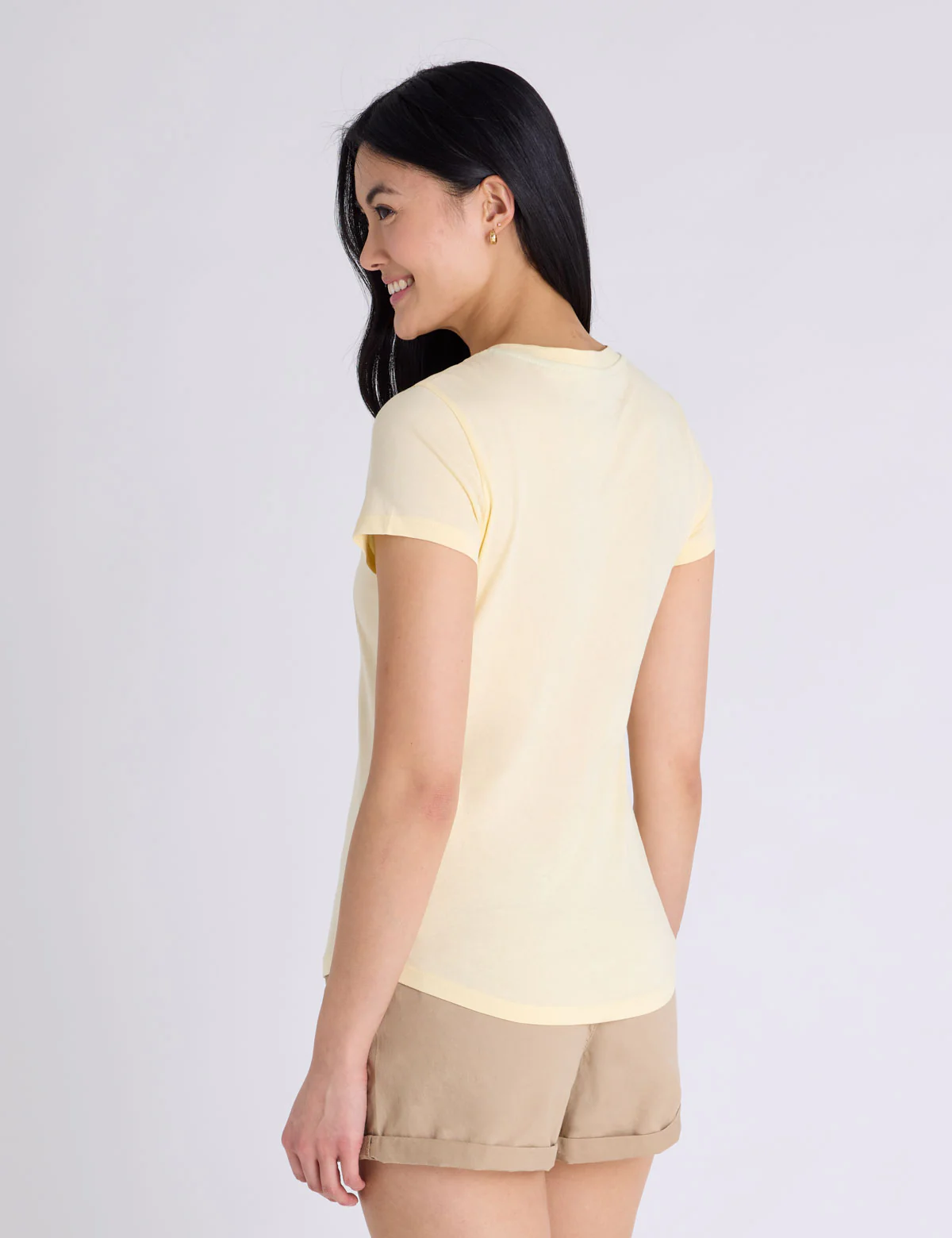STACKED FLORAL PRINT STONE SCOOP T-SHIRT - Image 5