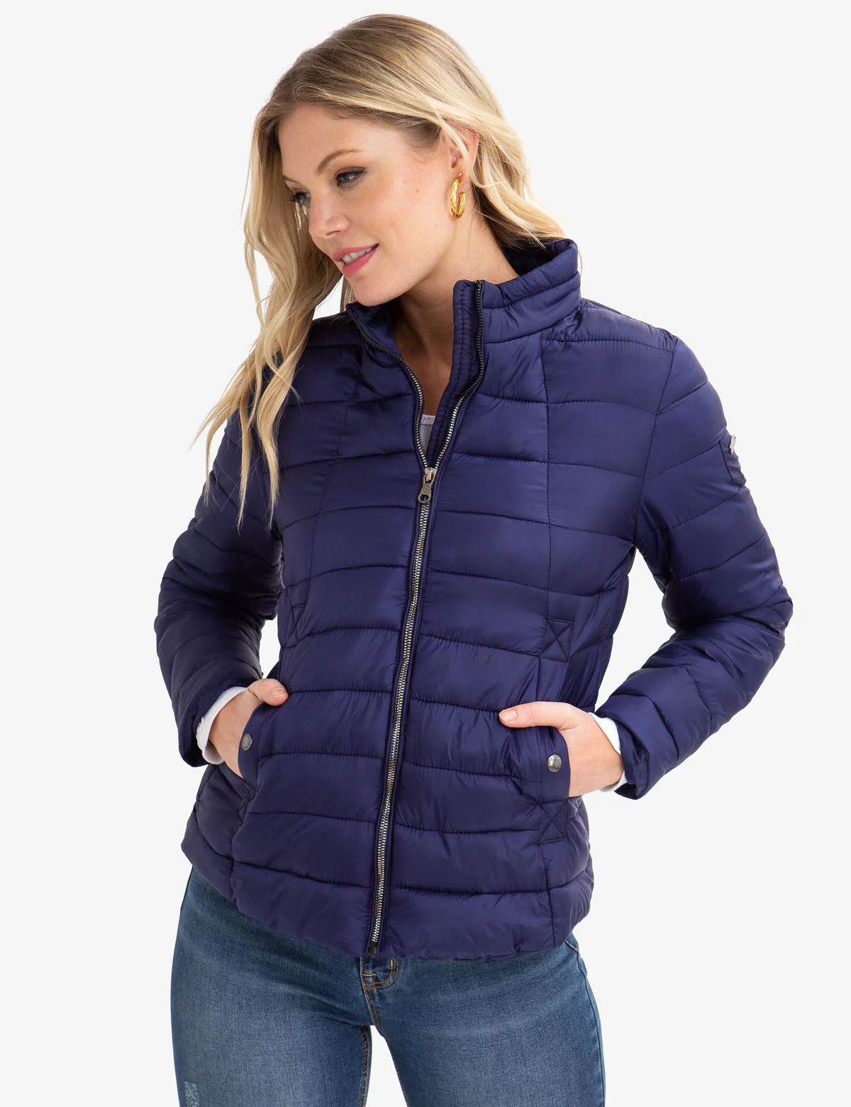 STAND COLLAR PUFFER COAT - Image 5