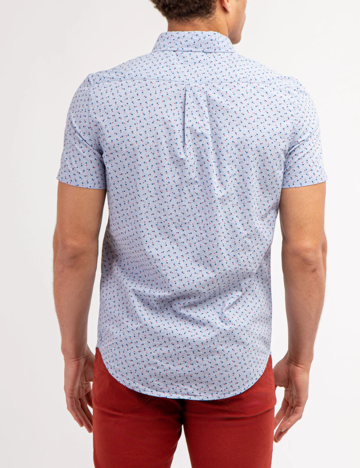 STAR PRINT POPLIN SHORT SLEEVE SHIRT WITH POCKET - Image 4