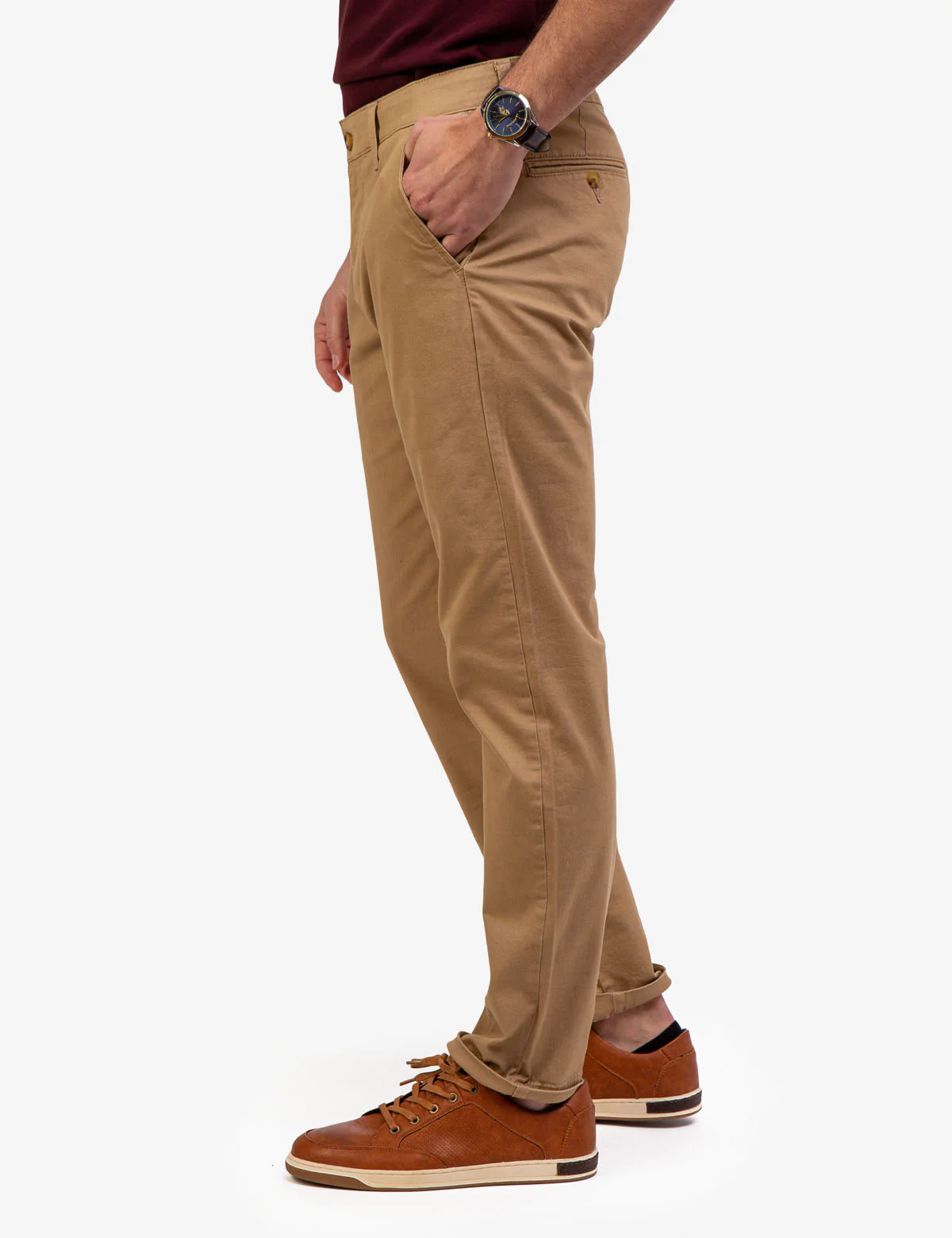 STRAIGHT TWILL CHINO PANTS - Image 7