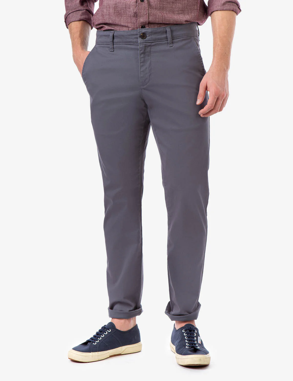 STRAIGHT TWILL CHINO PANTS - Image 10