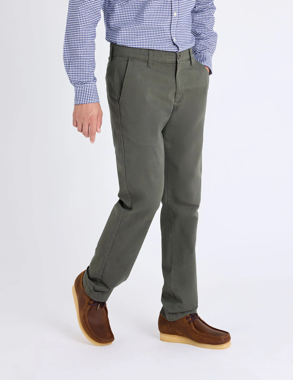 STRAIGHT TWILL CHINO PANTS - Image 3