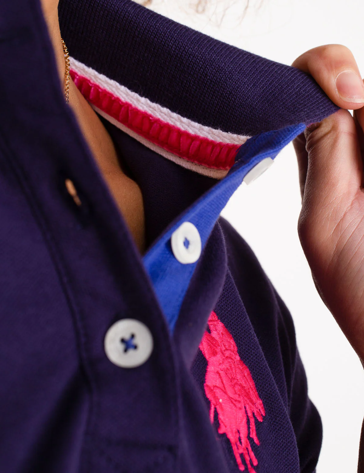 STRETCH BIG LOGO TIPPED POLO SHIRT - Image 5