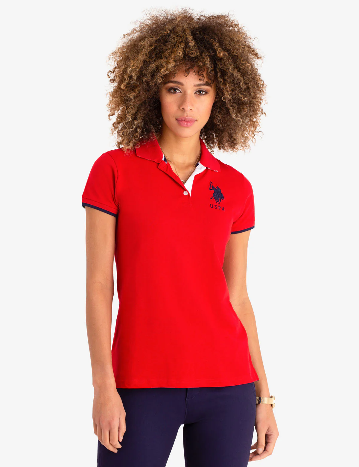 STRETCH BIG LOGO TIPPED POLO SHIRT - Image 9