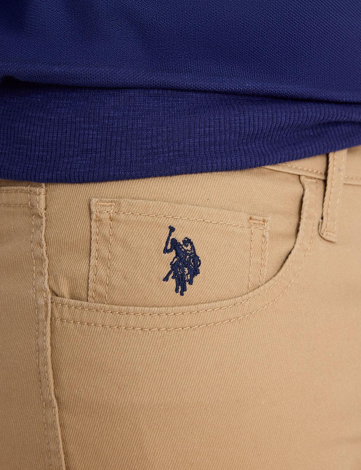 STRETCH CALVARY TWILL SLIM STRAIGHT PANTS - Image 10