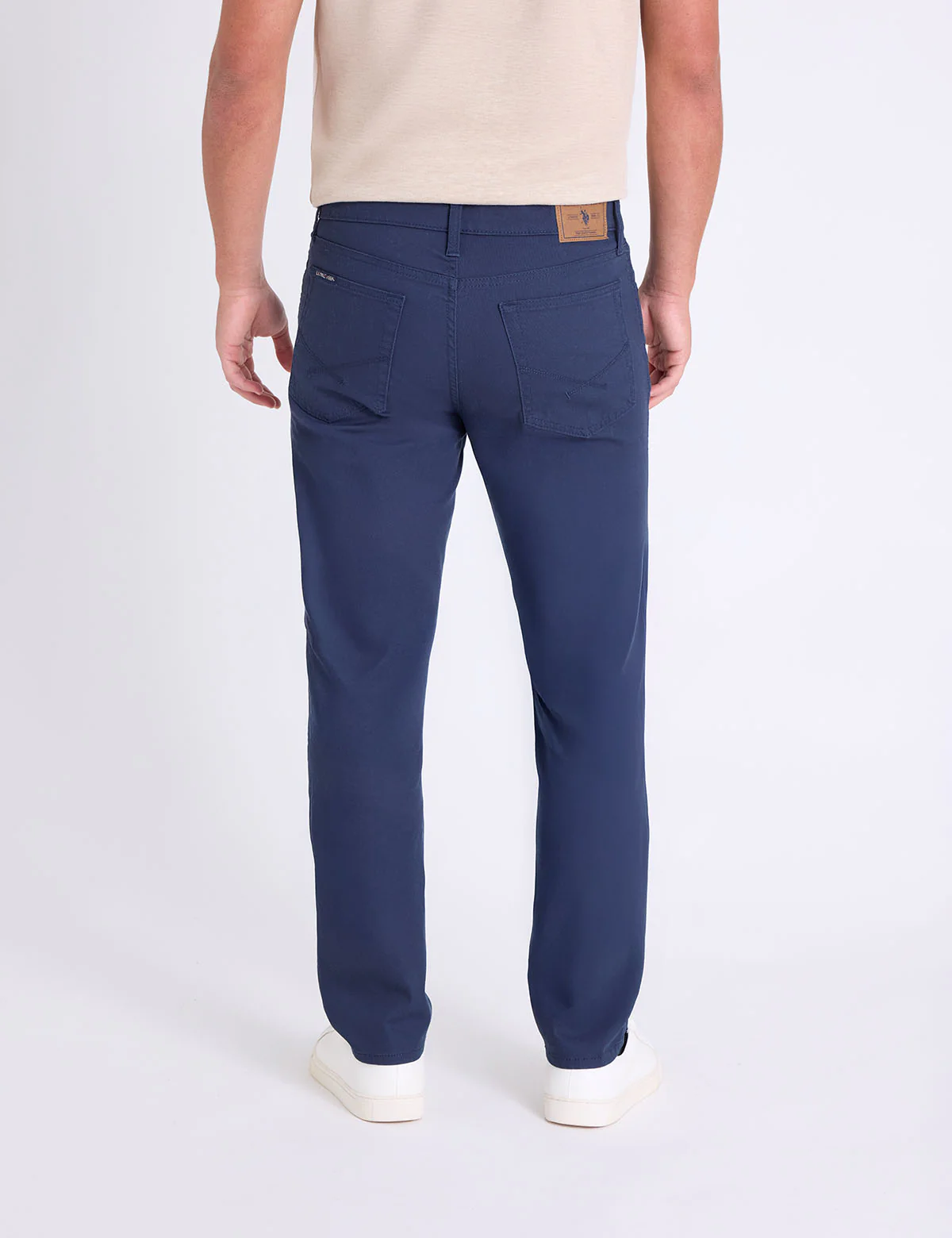 STRETCH CALVARY TWILL SLIM STRAIGHT PANTS - Image 3