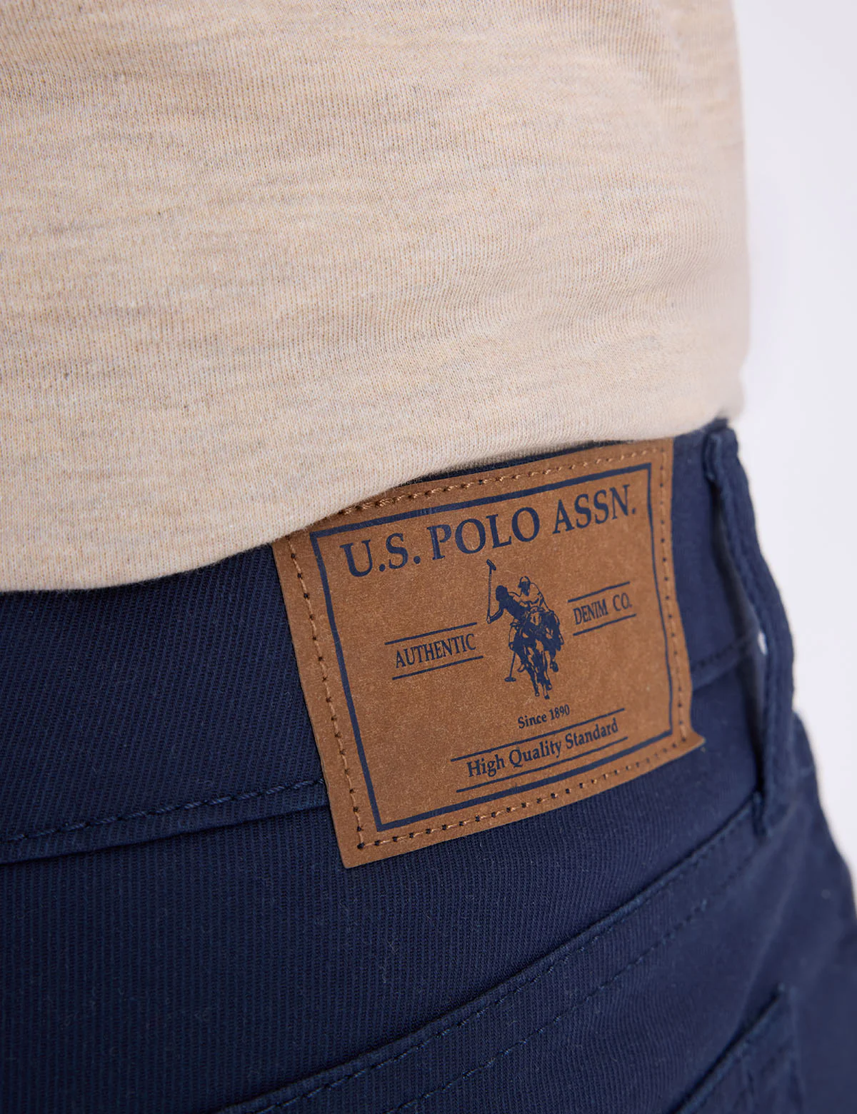 STRETCH CALVARY TWILL SLIM STRAIGHT PANTS - Image 5