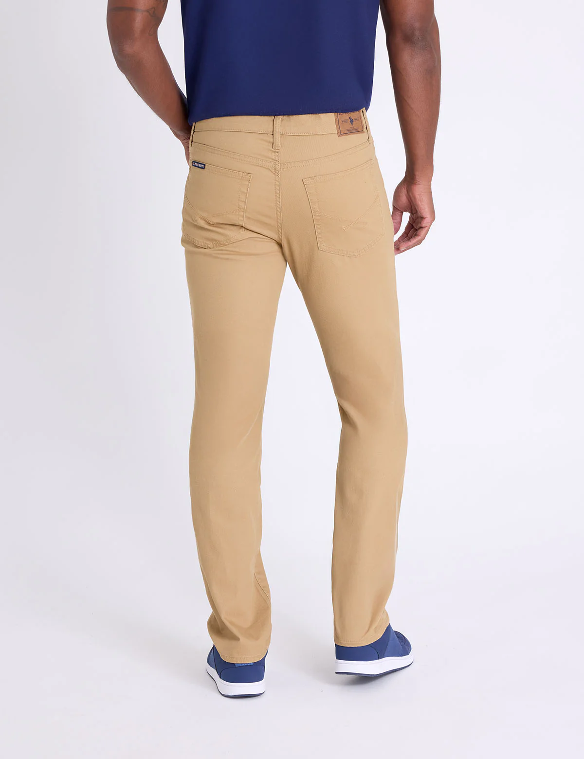 STRETCH CALVARY TWILL SLIM STRAIGHT PANTS - Image 8