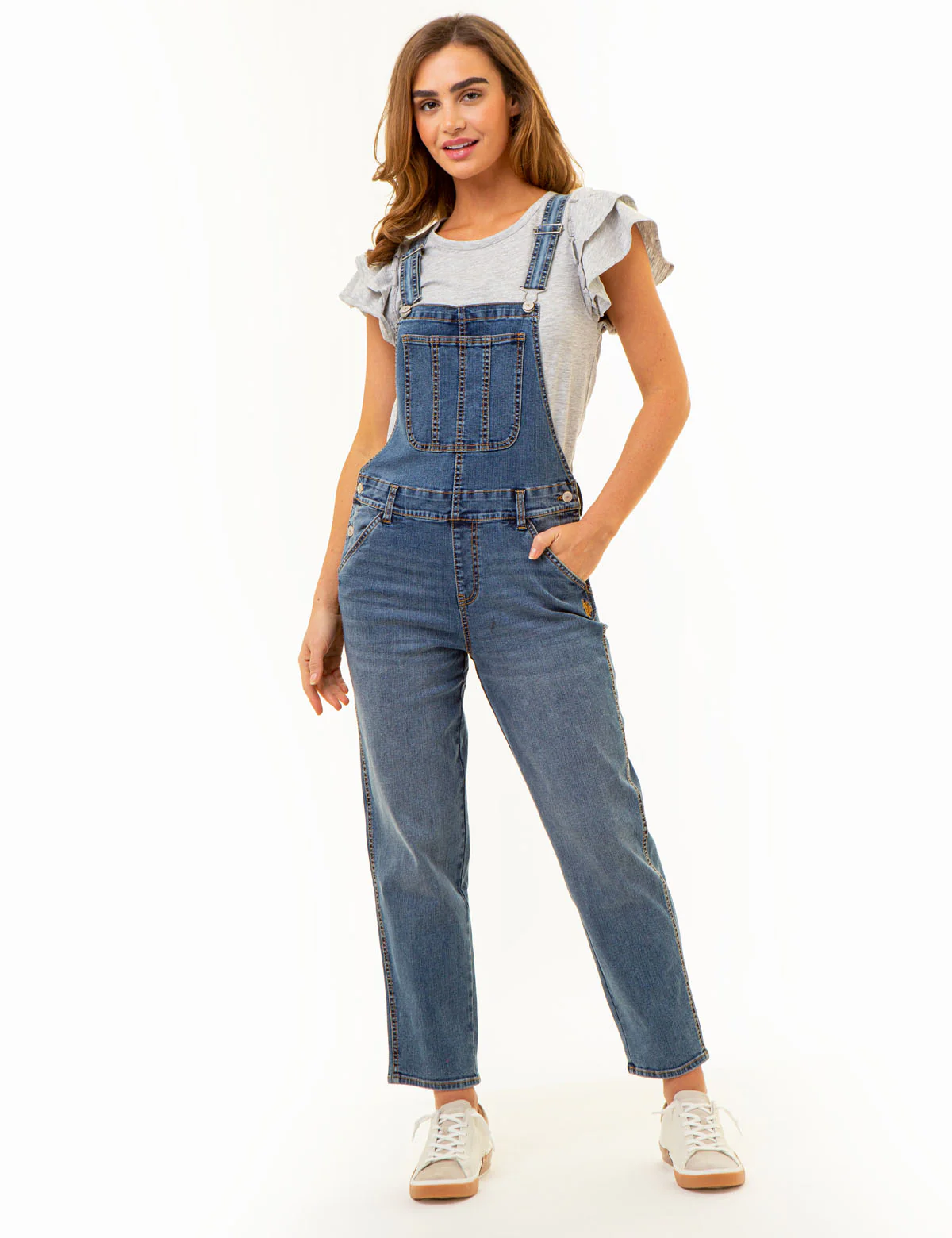 STRETCH DENIM OVERALLS - Image 2