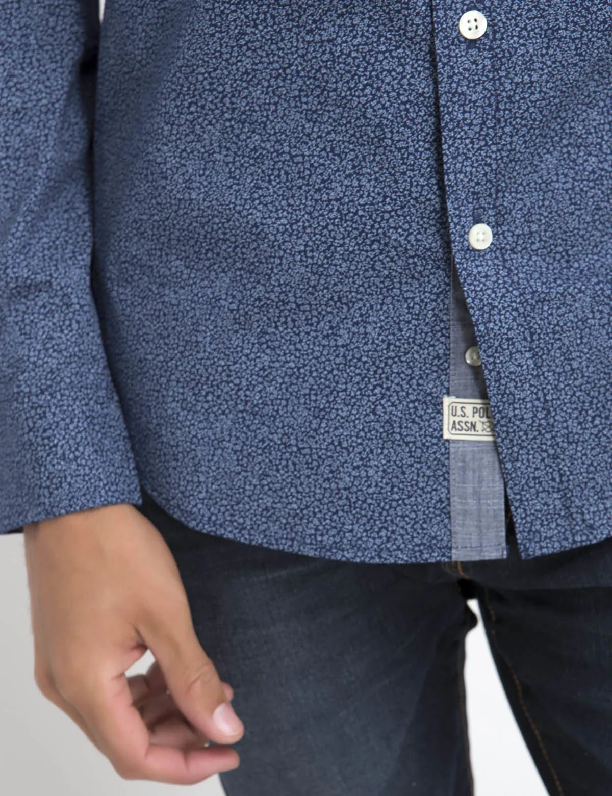 STRETCH FIT FLORAL SHIRT IN POPLIN - Image 2