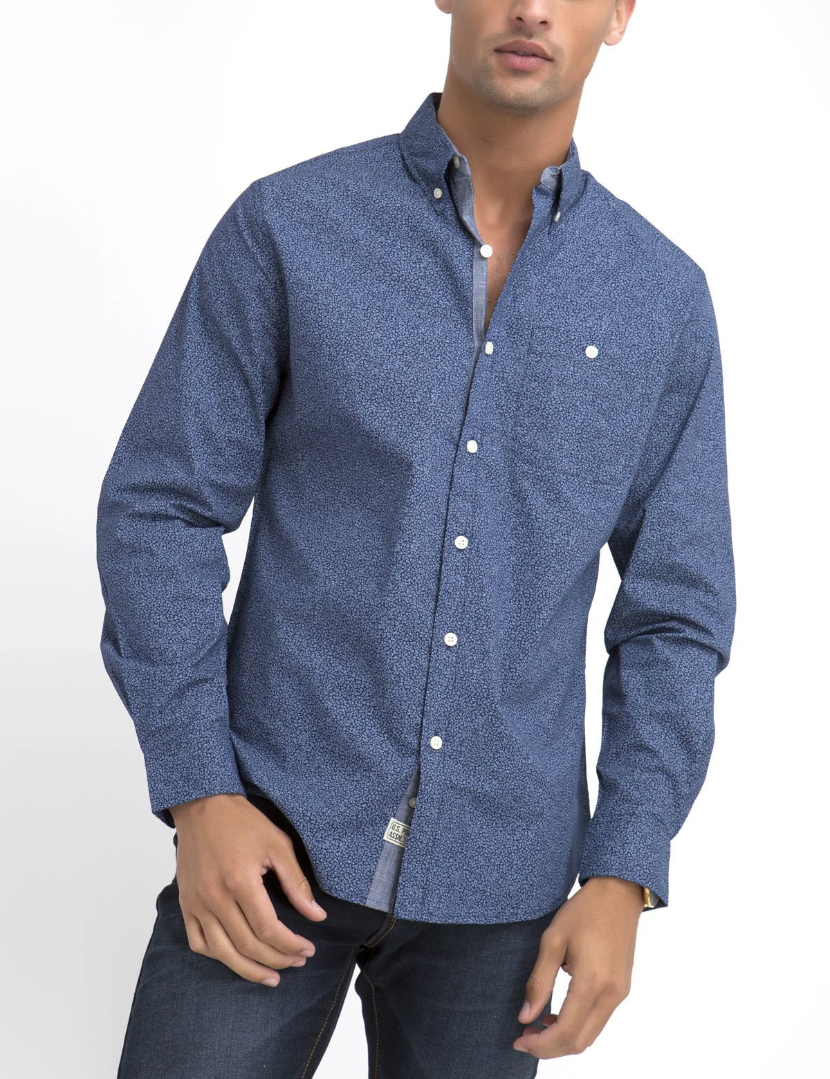 STRETCH FIT FLORAL SHIRT IN POPLIN - Image 4