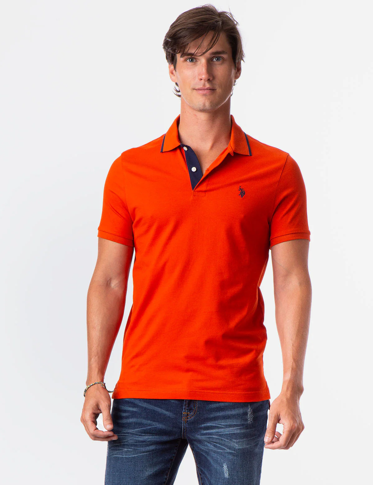 SLIM FIT STRETCH PIQUE POLO SHIRT