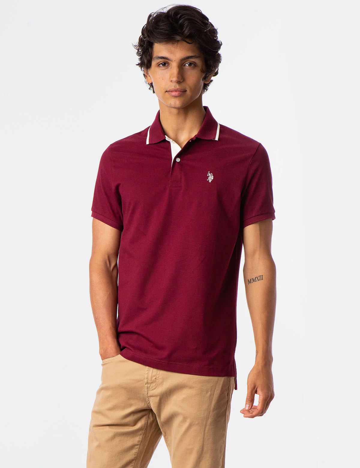 SLIM FIT STRETCH PIQUE POLO SHIRT - Image 12