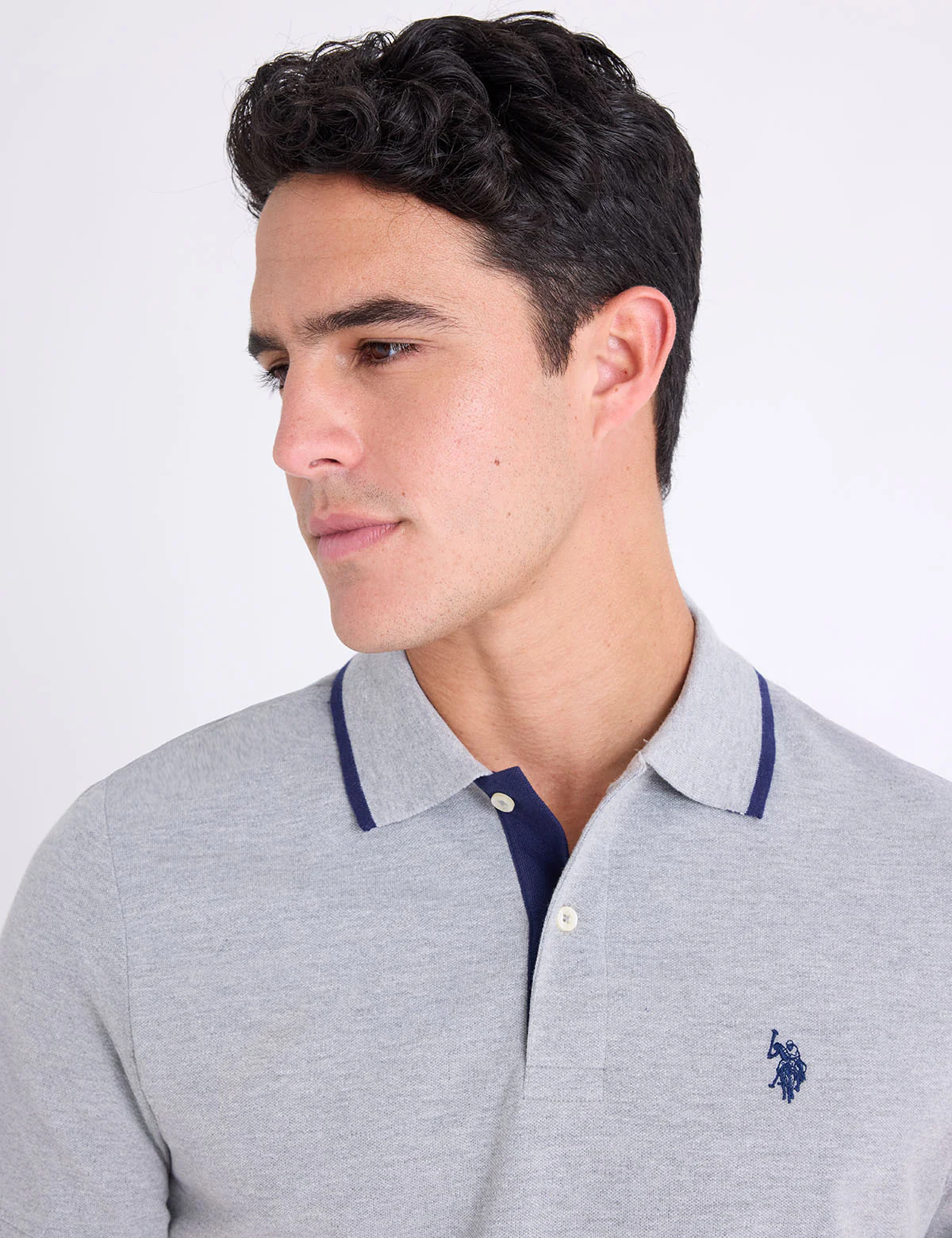 SLIM FIT STRETCH SOLID PIQUE POLO SHIRT - Image 11