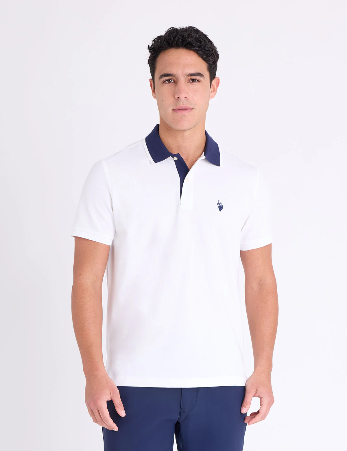 SLIM FIT STRETCH SOLID PIQUE POLO SHIRT - Image 15