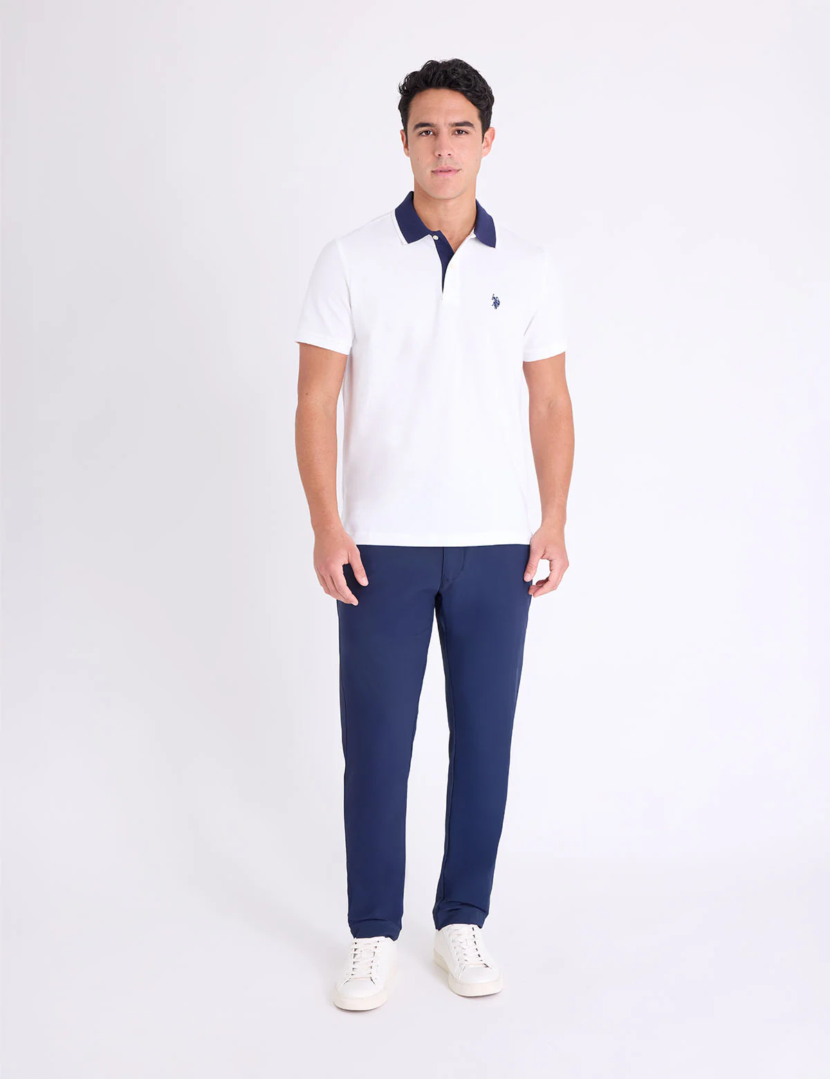 SLIM FIT STRETCH SOLID PIQUE POLO SHIRT - Image 17