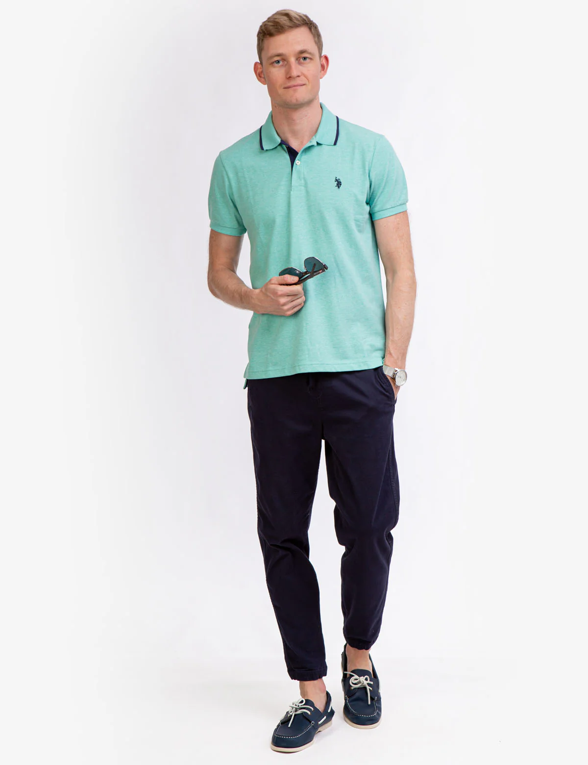 SLIM FIT STRETCH PIQUE POLO SHIRT - Image 12