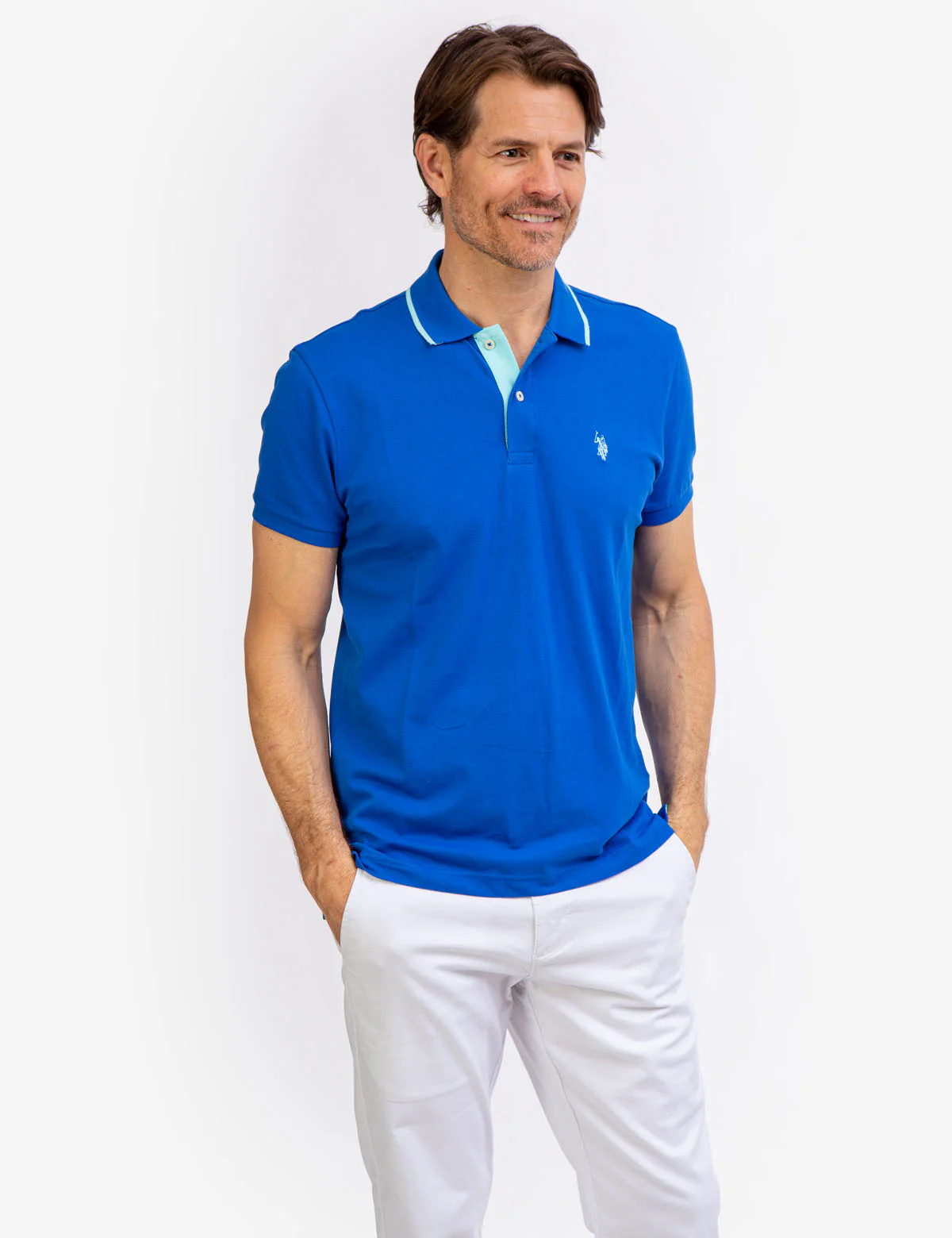 SLIM FIT STRETCH PIQUE POLO SHIRT - Image 13