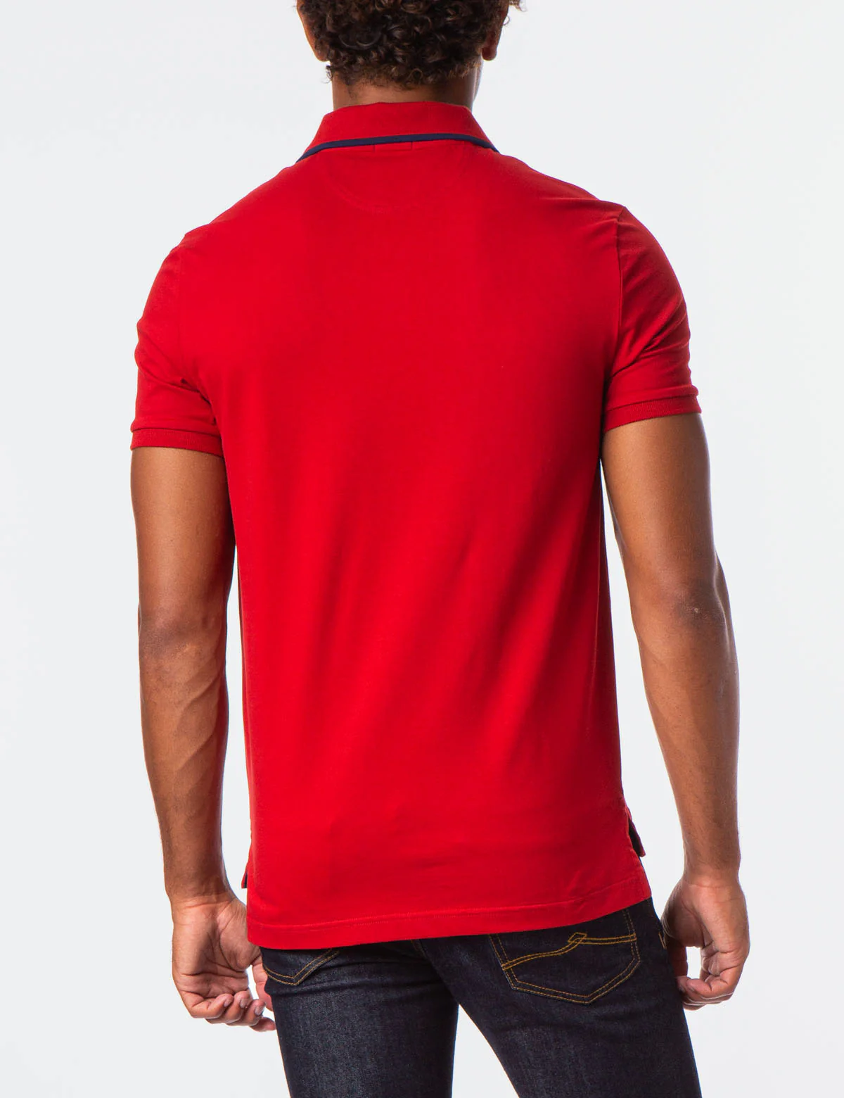 SLIM FIT STRETCH SOLID PIQUE POLO SHIRT - Image 21