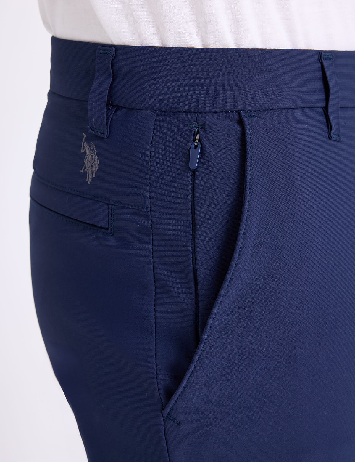 STRETCH KNIT TECH PANTS WITH ZIPPER POCKETS - Image 3
