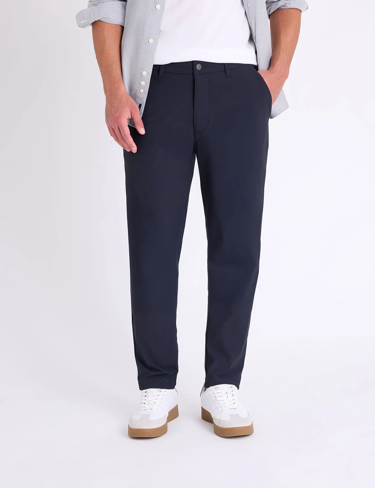STRETCH KNIT TECH PANTS WITH ZIPPER POCKETS - Image 5