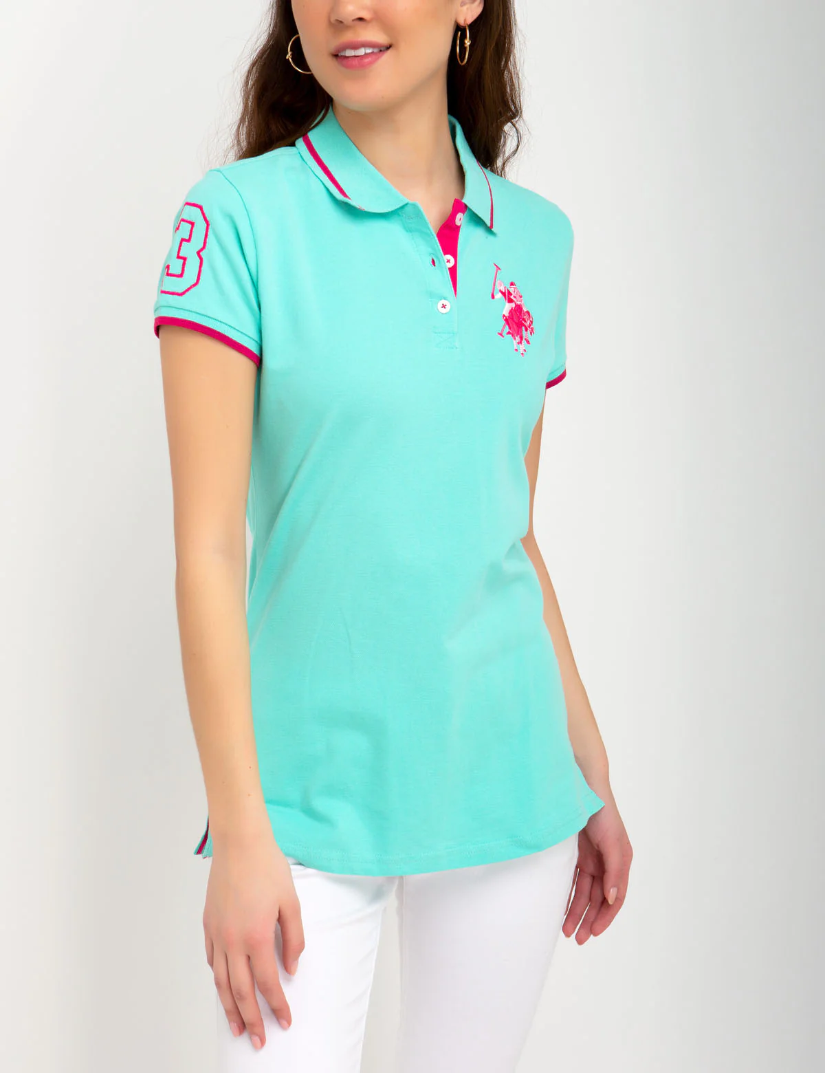 MULTI TONAL BIG PONY POLO SHIRT - Image 14