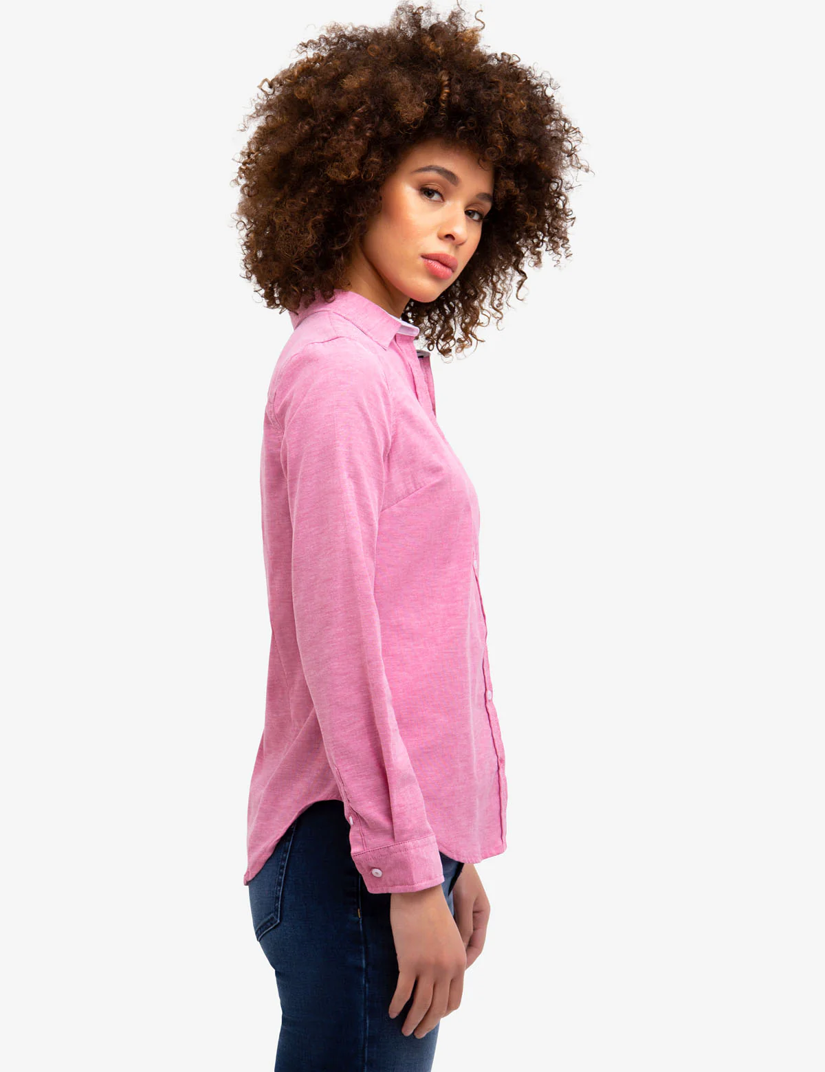 STRETCH OXFORD MULTI TONAL LOGO SHIRT - Image 15