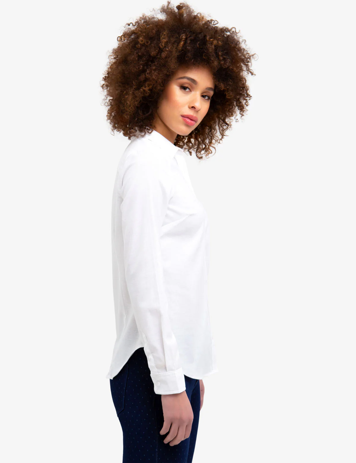 STRETCH OXFORD MULTI TONAL LOGO SHIRT - Image 8