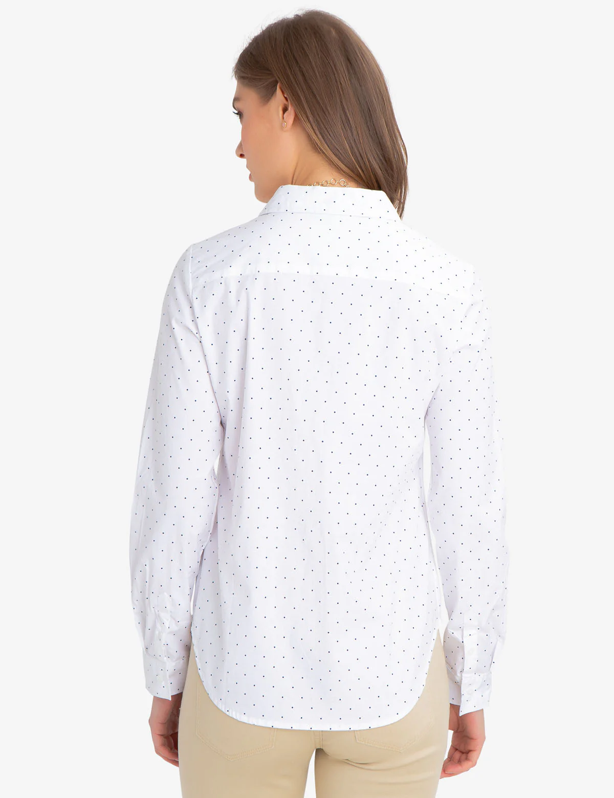 STRETCH DOT POPLIN SHIRT - Image 4