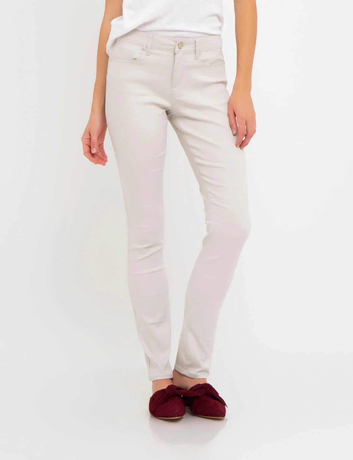 STRETCH SATEEN SKINNY PANT - Image 16