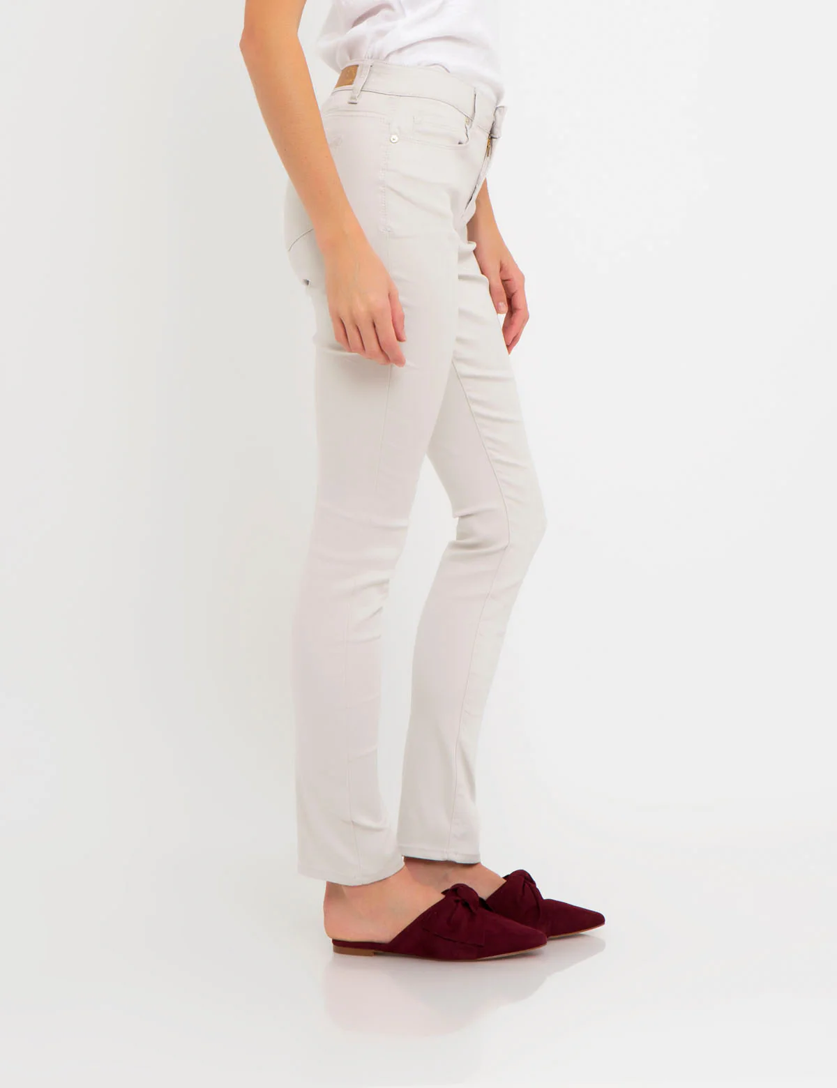 STRETCH SATEEN SKINNY PANT - Image 17