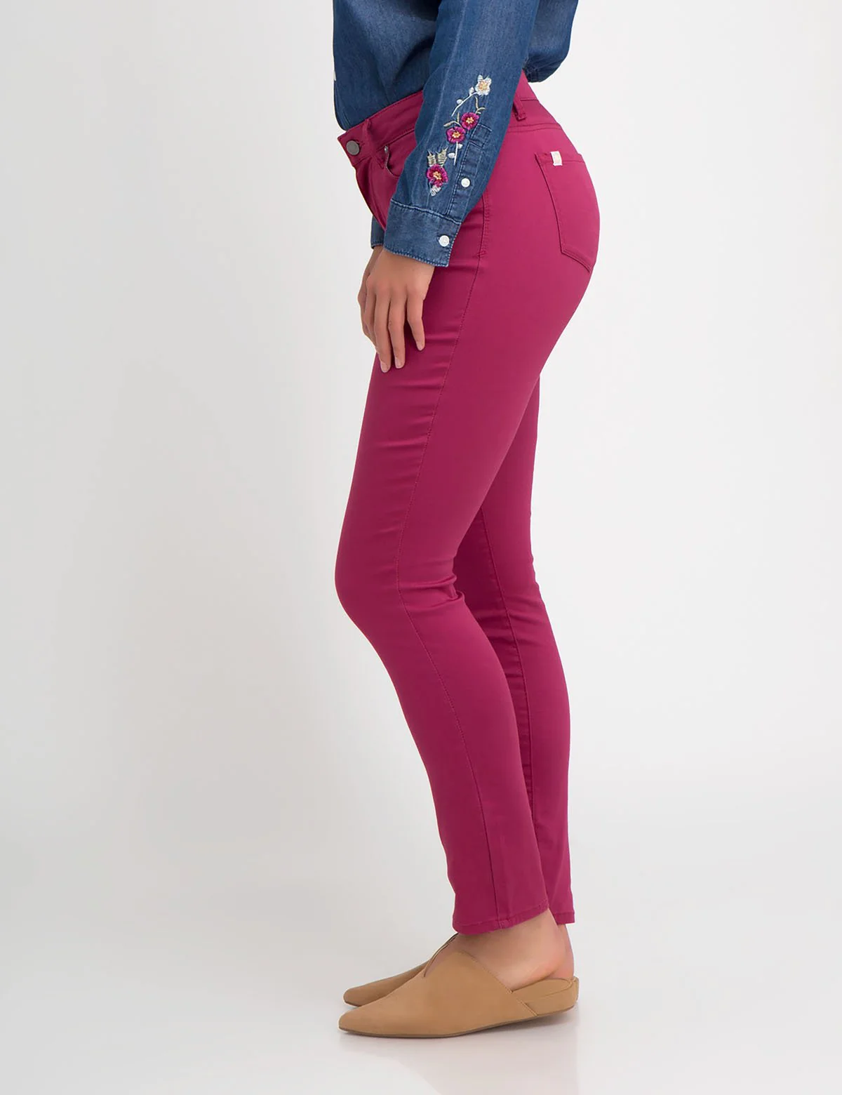 STRETCH SATEEN SKINNY PANT - Image 5
