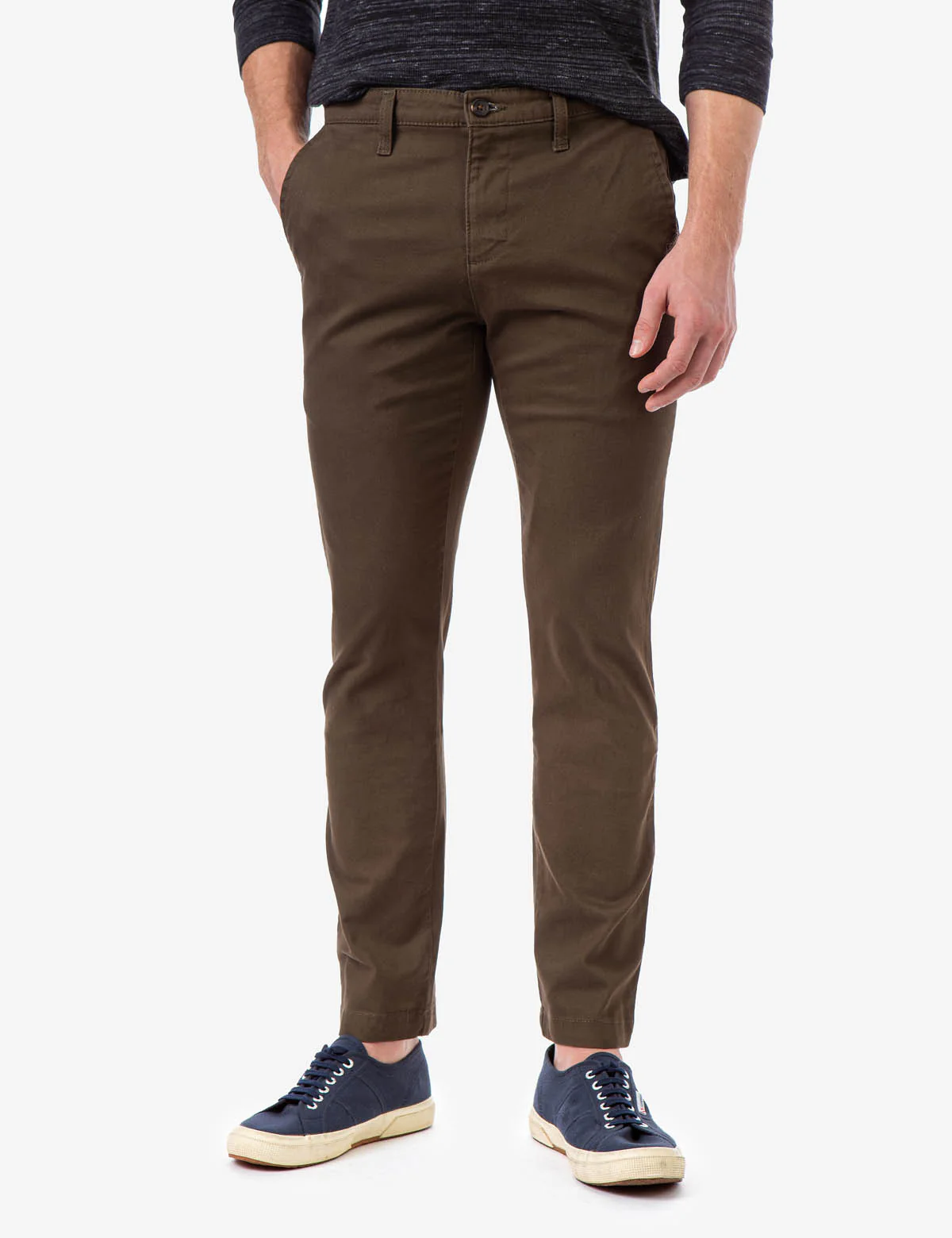 STRETCH SLIM CHINO PANTS - Image 10