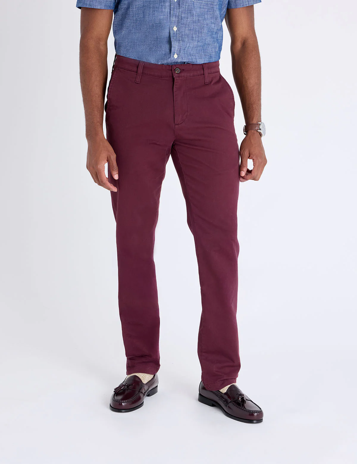 STRETCH SLIM CHINO PANTS - Image 3